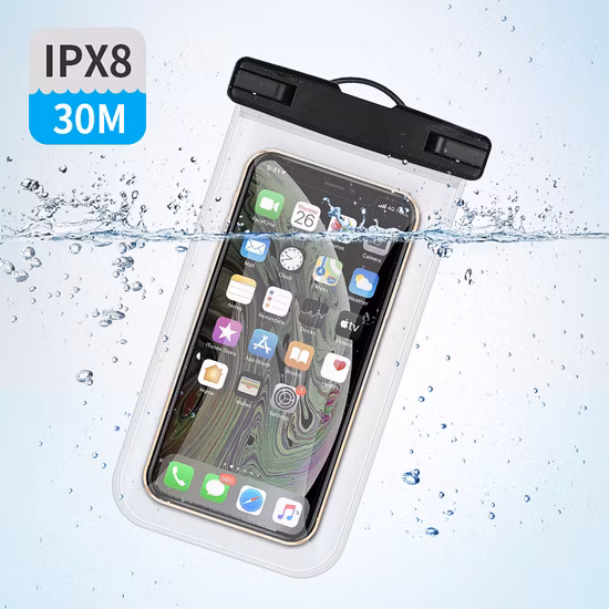 Custodia impermeabile per telefono, custodia protettiva per telefono cellulare Ipx8, cordino galleggiante per borsa asciutta, accessori da spiaggia